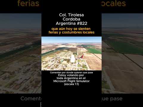 Colonia Tirolesa, Cordoba desde el Microsoft Flight Simulator #coloniatirolesa #cordoba #msfs