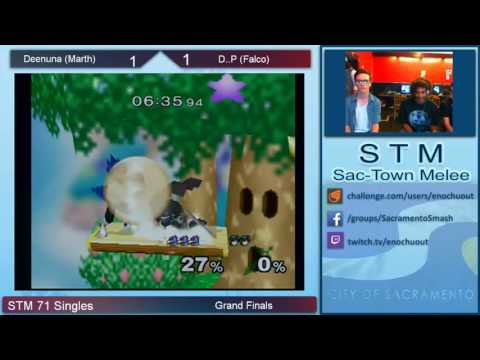STM 71 Singles Grand Finals - Deenuna (Marth) vs D..P (Falco)