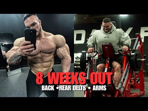 8 Weeks Out | Back • Rear Delts • Arms | Nick Walker 