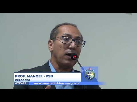 10/02: Vereador Prof. Manoel destaca educação e infraestrutura durante sessão da câmara