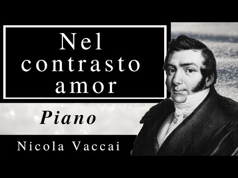 Nel contrasto amor (N.Vaccai) Karaoke / Piano accompaniment
