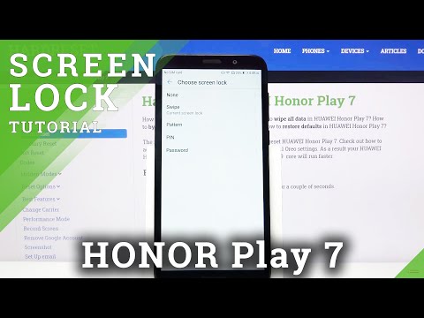 How to Add Screen Lock in Honor Play 7 - Set Up Screen Lock