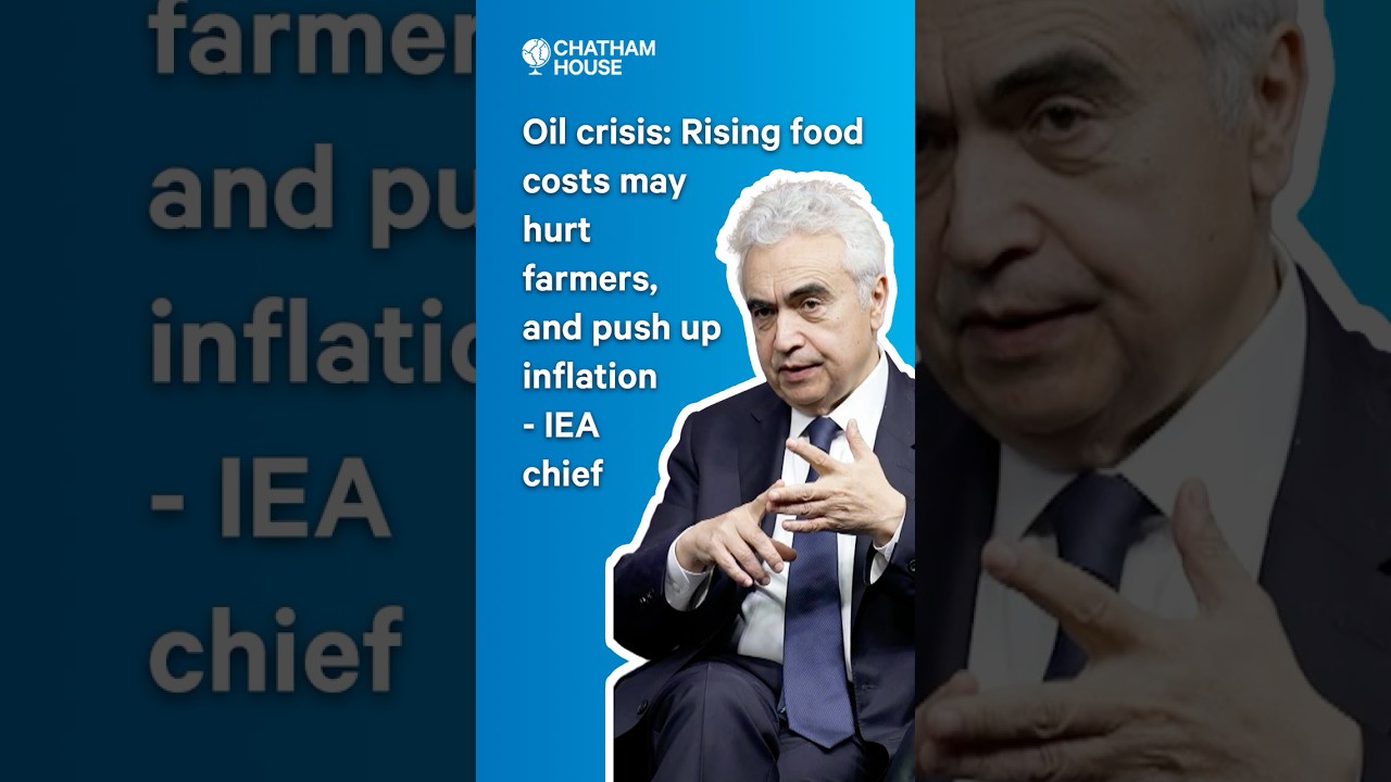 Oil crisis: Rising food costs may hurt farmers, and push up inflation - IEA chief