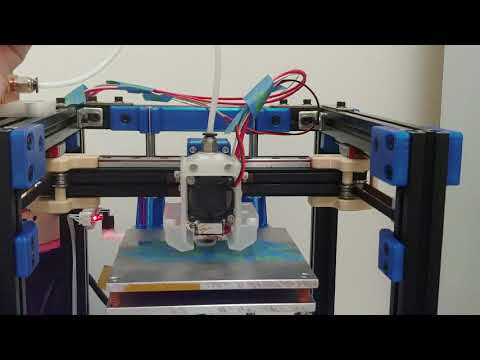DIY 3D PRINTER MINI COREXY TEST PRINTING. Hand Fan...