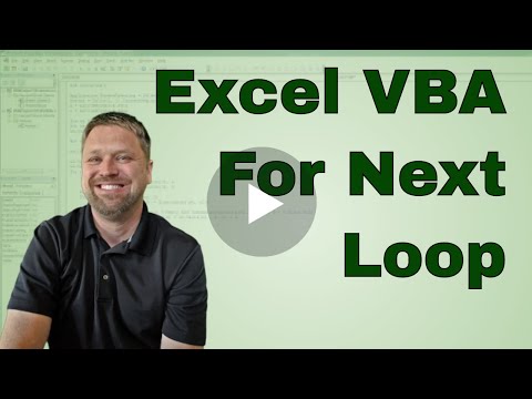 #10 VBA Excel For Next Loop Tutorial