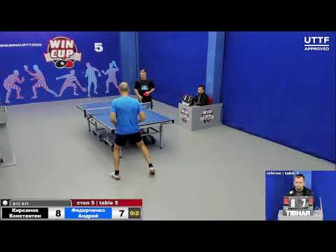 08:30 Кирсанов Константин 0-3 Федорченко Андрей  cтол 5 ЮГ-2 06.09.21