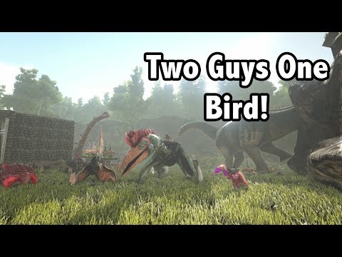 Two Idiots Go On A TAMING FRENZY! -=- Ark Island PvP Ep 13!
