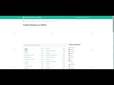 Recherche Par Code Postal