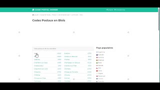 How to find postal codes in France and around the world online.