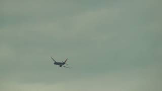 Southwest jet takes off Salina Kansas storm chase 16May15 1044a