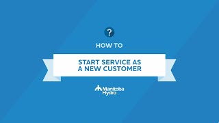 How to start service as a new customer
