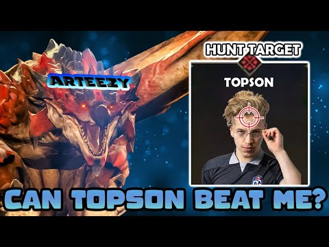 Arteezy HUNT DUEL against Topson - Dragon Knight Carry