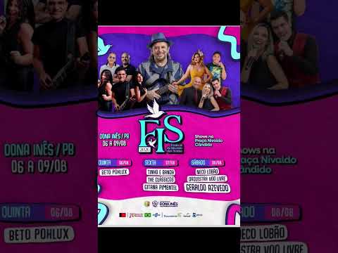 🎶 Geraldo Azevedo confirmado no FIS 2026 em Dona Inês-PB! Quem vai cantar junto? 🔥