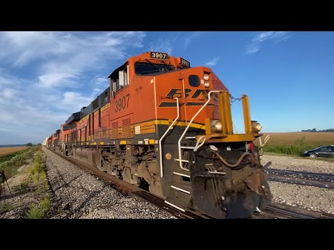 Some of the FASTEST Freight Trains the US Has to Offer!! - BNSF’s Marceline Subdivision at Estate Pl
