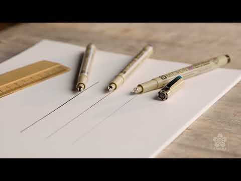 Fineliner Sakura pigma micron 0.4mm blister à 3 stuks assorti