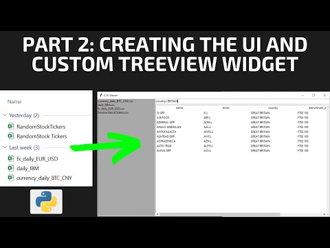 Python Gui Tkinter Tutorial Csvdataframe Viewer Part 2 Ui And Custom Treeview Widget