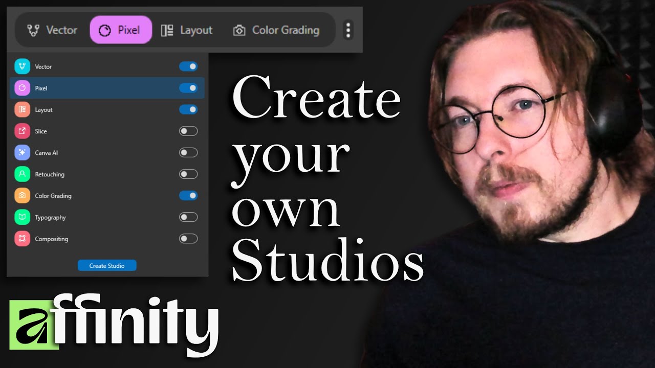 Customize Your Affinity Workspace Like a Pro - Create Custom Studios Tutorial