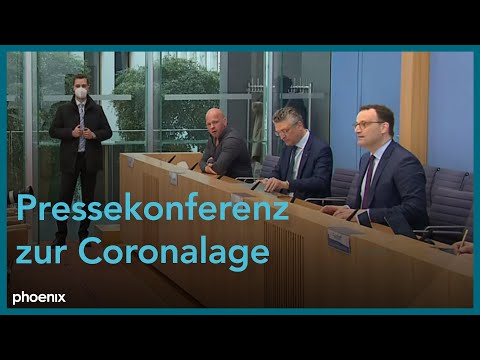 BPK: Jens Spahn, Prof. Lothar Wieler u.a. zur aktuellen Corona-Lage