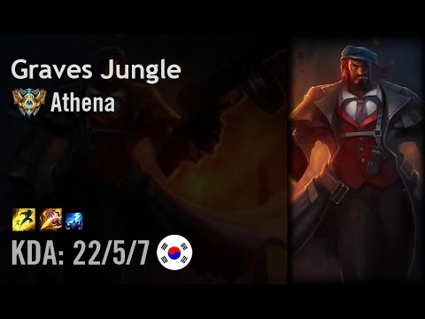 Graves Jungle vs Elise - Athena - KR Challenger Patch 6.11