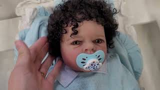 Menino de silicone cabelo cacheado 😍