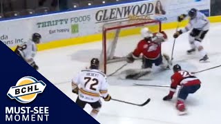 Must See Moment: Cowichan's Evan May shuts down a 2-on-1 with the left pad