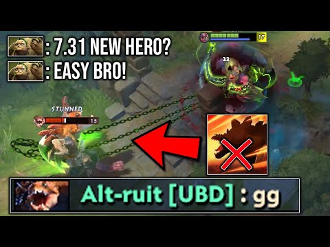LOOK! PUDGE IS STILL A FXXKING MONSTER HERO IN 7.31!! How to delete Primal Beast New Hero?