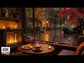 BEAUTIFUL SEPTEMBER AUTUMN NIGHTS RAIN 🍂 SOFT JAZZ PIANO &AM ..