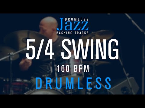 5/4 Swing 160 Bpm Drumless Backing Track - Special Guest Silvia Manco on Piano & Keyboards