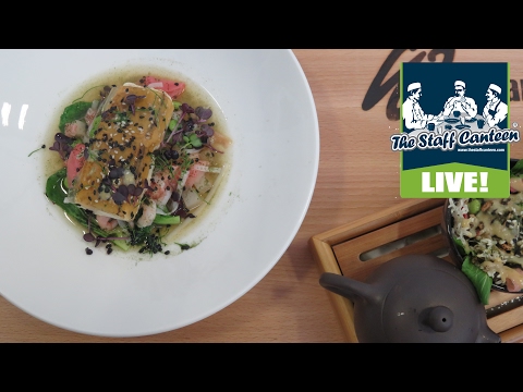 Nick Edgar cooks Halibut with miso, Wild Atlantic Prawns and turnip