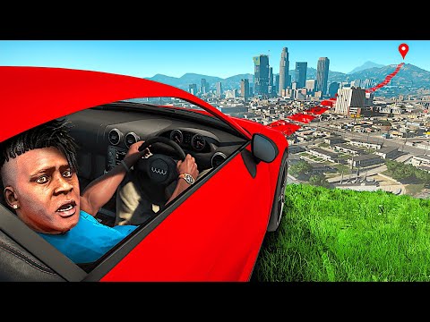 I Crossed The GTA 5 Map In A Perfectly Straight Line