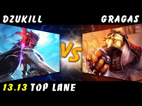 Dzukill - Yone vs Gragas TOP Patch 13.13 - Yone Gameplay