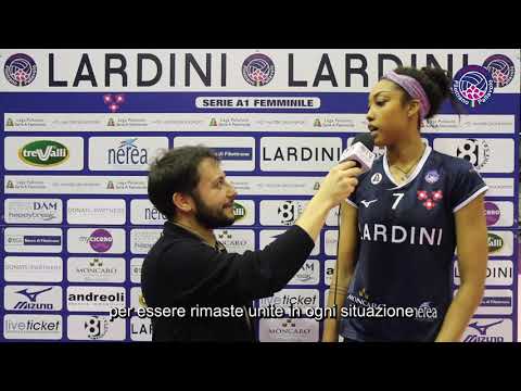9a Giornata: Lardini Filottrano - Golden Tulip Volalto 2.0 Caserta 3-1. Nia Grant