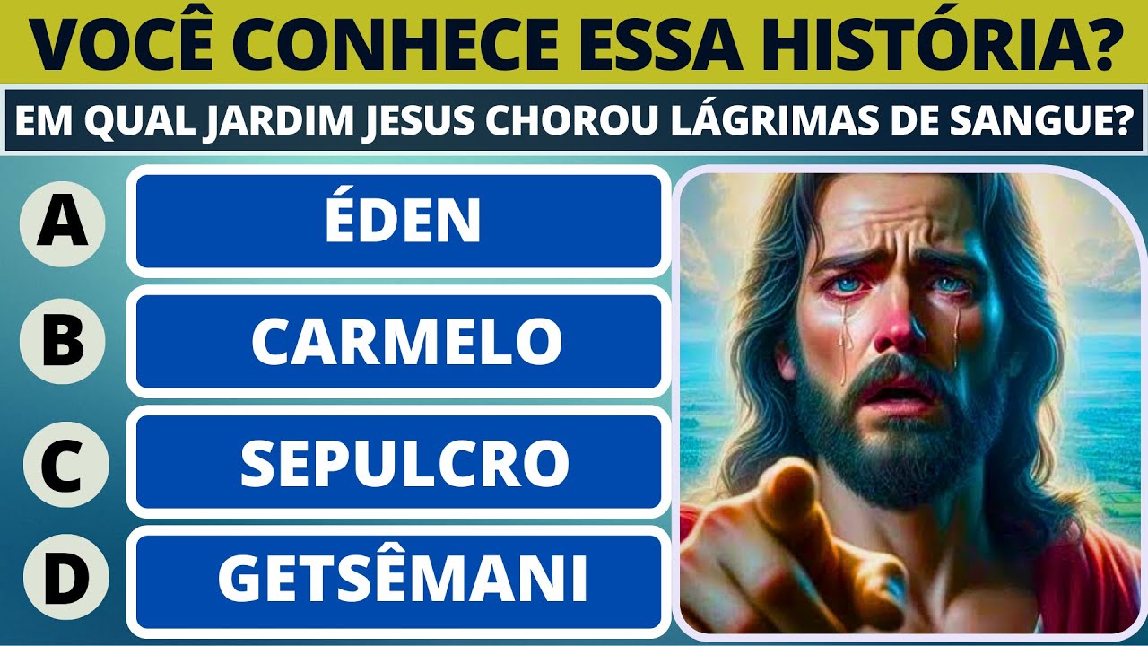 20 PERGUNTAS E RESPOSTAS SOBRE A BÍBLIA NÍVEL MÉDIO - QUIZ BÍBLICO