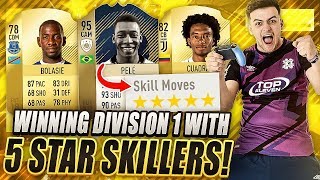 WINNING DIVISION 1 WITH A FULL 5 STAR SKILL TEAM ON FIFA 18 ULTIMATE TEAM!!