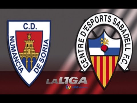 Gol de Lorenzo Natalio (3-1) en el CD Numancia - CE Sabadell - HD