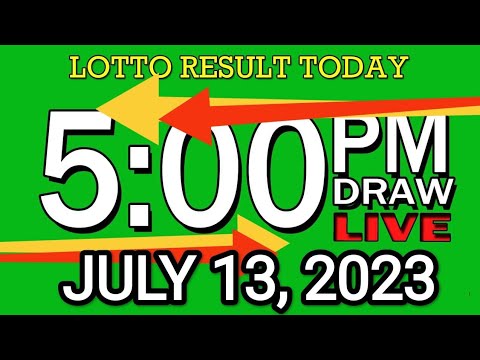 LIVE 5 PM LOTTO RESULT TODAY JULY 13, 2023 LOTTO RESULT WINNING NUMBER