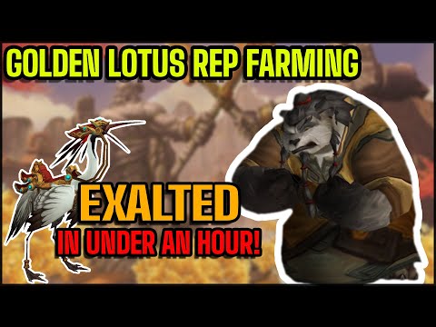 How to get Exalted with the Golden Lotus in UNDER AN HOUR! (World of Warcraft)