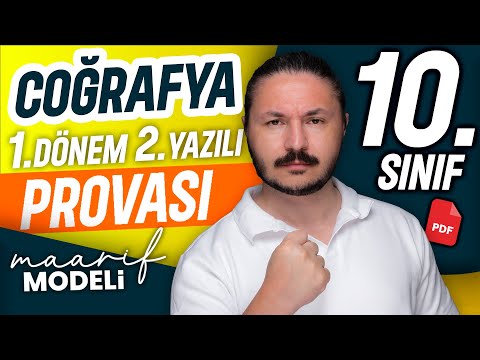 10. sınıf coğrafya 1.dönem 2.yazılı soruları | Sınav provası