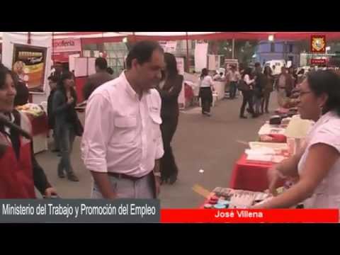 EXPO FERIA 2012 DE EMPRENDEDORES - VISITA DEL MINISTRO DE TRABAJO