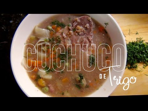 Tradicional Cuchuco de trigo con espinazo de cerdo, se te hará agua la boca!