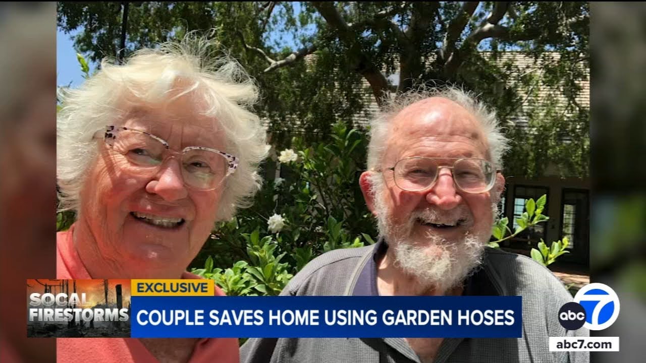 Couple in their 80s saves home from Palisades Fire using garden hoses