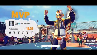 STREET BALL ALLSTAR - SILVER WOLF THE LAY UP BOY PLAY 28 POINTS