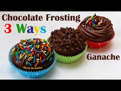 Chocolate Frosting - Chocolate Ganache Frosting - 2 Ingredients Frosting - Aliza In The Kitchen