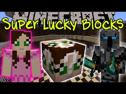 Minecraft: GAMINGWITHJEN SUPER LUCKY BLOCK CHALLENGE GAMES - Lucky Block Mod - Modded Mini-Game
