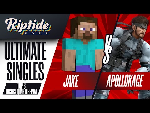 Jake vs ApolloKage - Ultimate Singles Top 8 Losers Quarters - Riptide 2022 | Steve vs Snake