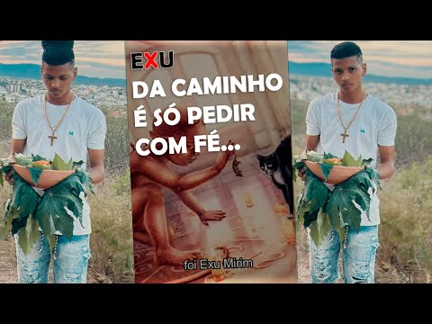 Ponto de Exú - É só pedir com fé..🎩❤️🖤