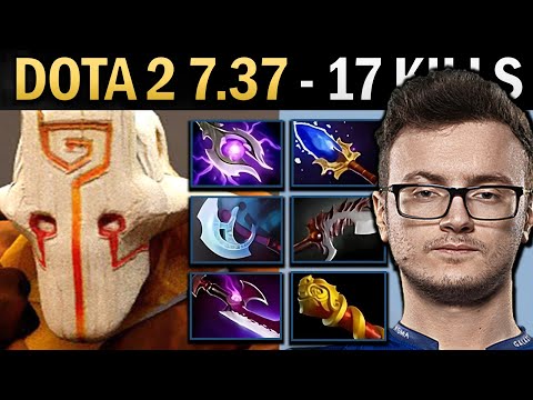 Juggernaut Gameplay Miracle with 17 Kills and Mjolnir - Dota 7.38