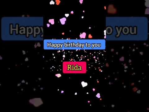 Rida happy birthday special wishes Status ❤️|| #Shorts