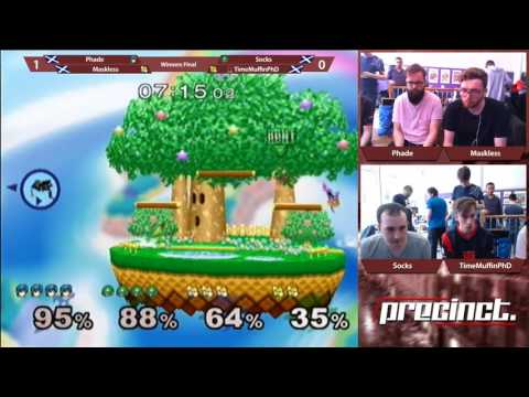 Precinct July - Phade + Maskless Vs. Socks + TimeMuffinPhD Melee Doubles Winners Finals