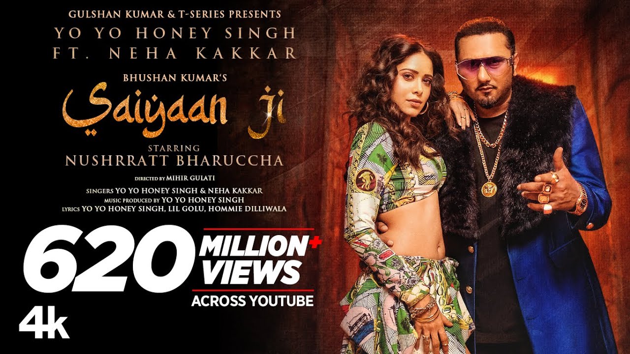 SAIYAAN JI LYRICS - YO YO HONEY SINGH - NEHA KAKKAR - NUSHRRATT BHARUCCHA